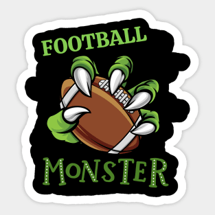 Football monster sport Gift for Football player love Football funny present for kids and adults Sticker